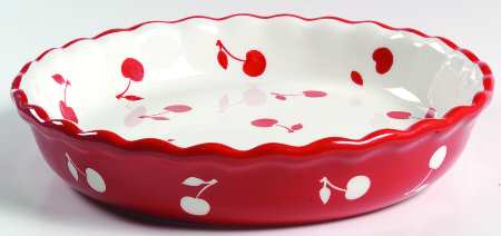 Cherries Jubilee Pie Serving Plate