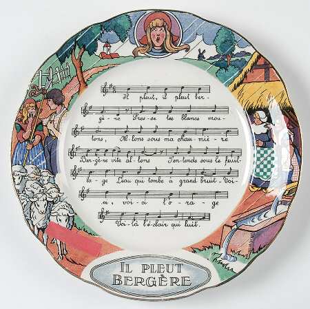 Chansons Et Rondes de France Salad Plate