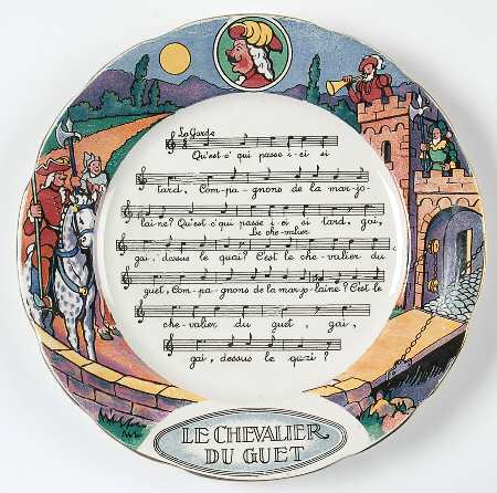 Chansons Et Rondes de France Salad Plate