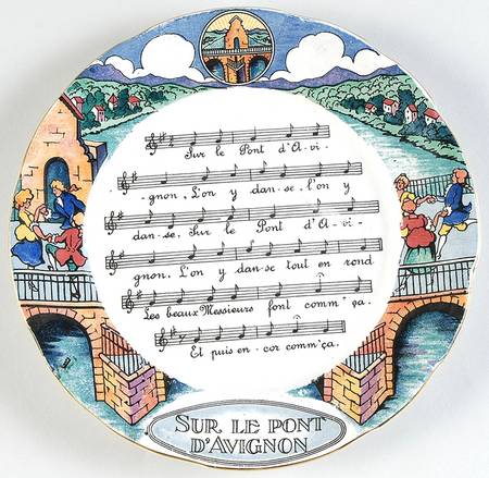 Chansons Et Rondes de France Salad Plate