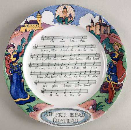 Chansons Et Rondes de France Salad Plate
