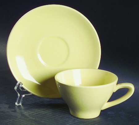 Falling Leaves Flat Cup & Saucer Set