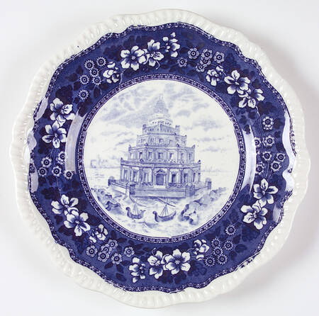 Seven Wonders of the World Dinner Plate
