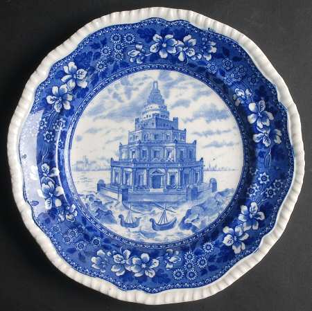 Seven Wonders of the World Luncheon Plate