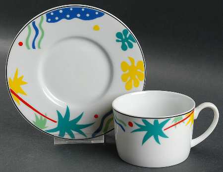 Sea Isle Flat Cup & Saucer Set
