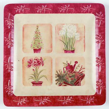 Winter Fields 12" Square Serving Platter