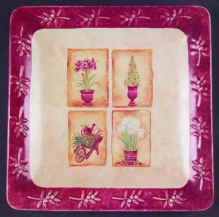Winter Fields 9" Square Plate
