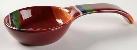 Colorfest II Spoon Rest/Holder (Holds 1 Spoon)