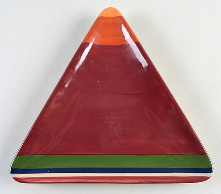 Colorfest II Triangular Salad Plate