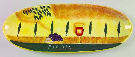 Tapas Yellow Bread Tray