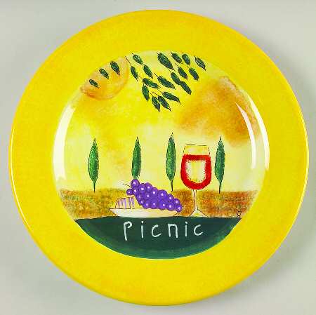 Tapas Yellow Dinner Plate