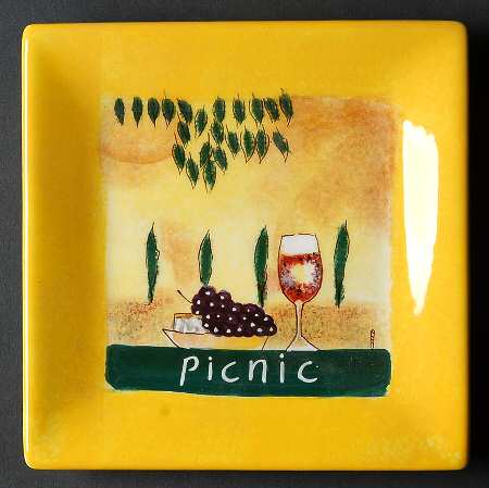Tapas Yellow Canape Plate