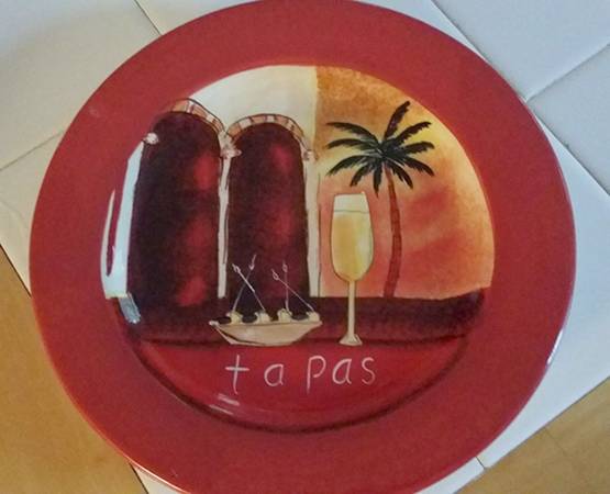 Tapas Red Salad Plate