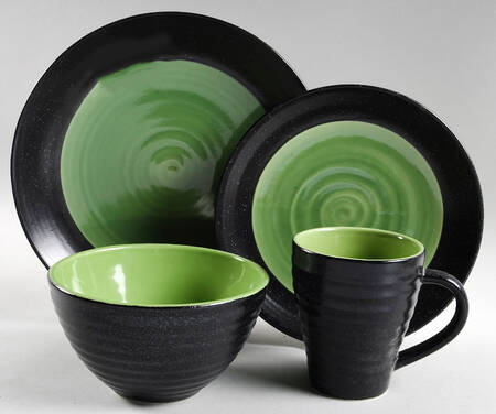 Tides Green 4 Piece Place Setting