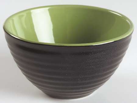Tides Green 4" Footed Bowl