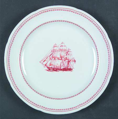 Trade Winds Red (No Gold Trim) by Spode