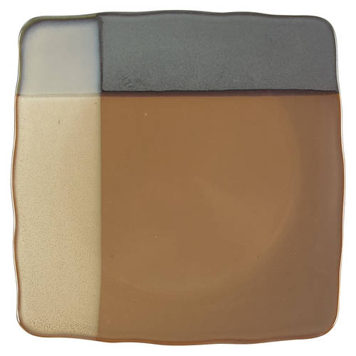 Gold Dust Green Square Salad Plate