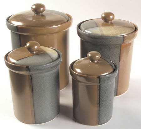 Gold Dust Green (4 Piece) Canister Set (Box Set)