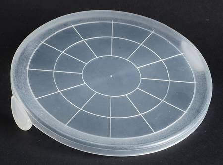Gold Dust Green 6" Storage Ceramic Bowl Plastic Lid