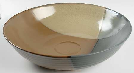 Gold Dust Green Chip Bowl/Plate for Chip & Dip Set
