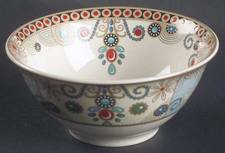 Jewel Turquoise & Pearls Nut Dish
