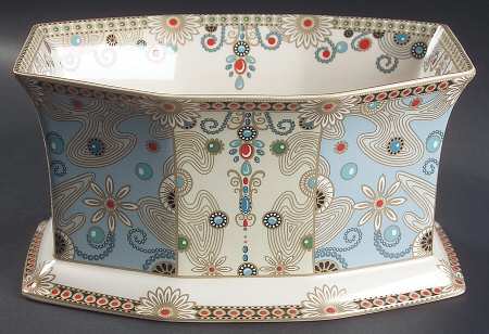Jewel Turquoise & Pearls Double Planter