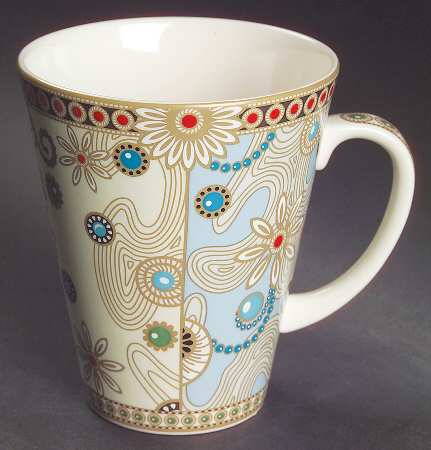 Jewel Turquoise & Pearls Beverage Mug