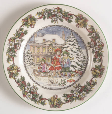World of Christmas Carols Salad Plate