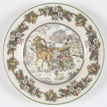 World of Christmas Carols Salad Plate