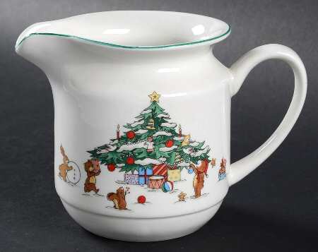 Whimsical Christmas (Smooth, Green Trim) Creamer