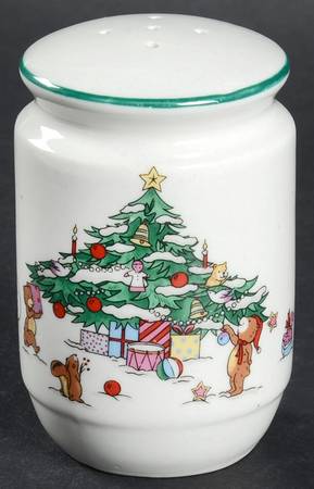 Whimsical Christmas (Smooth, Green Trim) Pepper Shaker