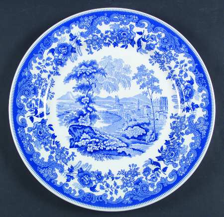 Rhine Blue (Smooth, Newer) by Spode