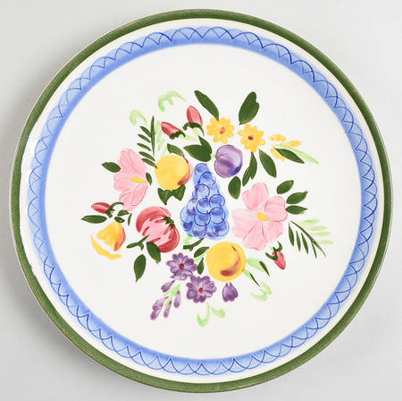 Fruit and Floral (White White) Dinner Plate