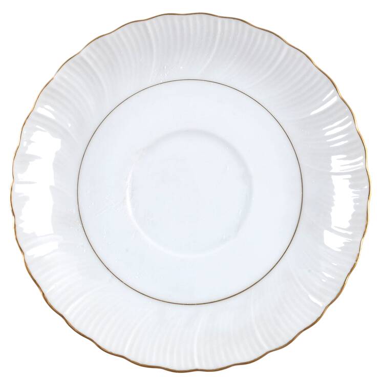 Golden Swirl Saucer