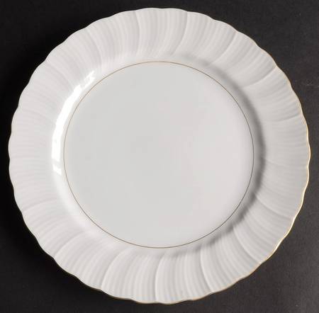 Golden Swirl Salad Plate