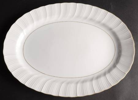 Golden Swirl 12" Oval Serving Platter