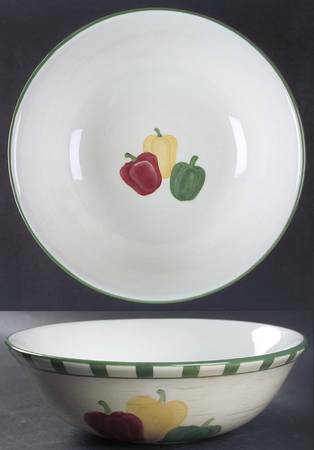 Farmstand Vegetables 11" Round Serving Bowl