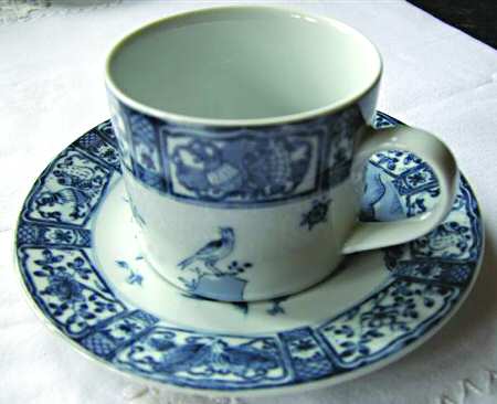 Imari Fantasia Flat Cup & Saucer Set
