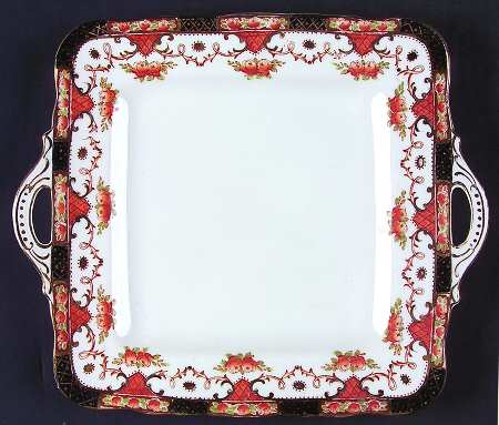 1105 Square Handled Cake Plate
