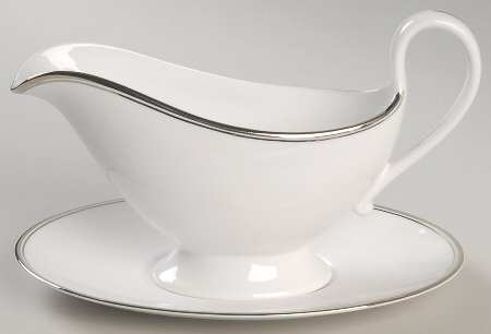 Eternity Platinum Gravy Boat & Underplate