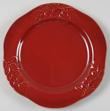Campagna Burgundy Salad Plate