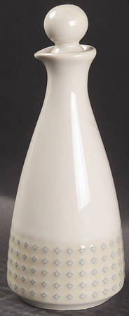Moss Green Oil Or Vinegar Cruet and Stopper