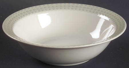 Moss Green Rim Cereal Bowl