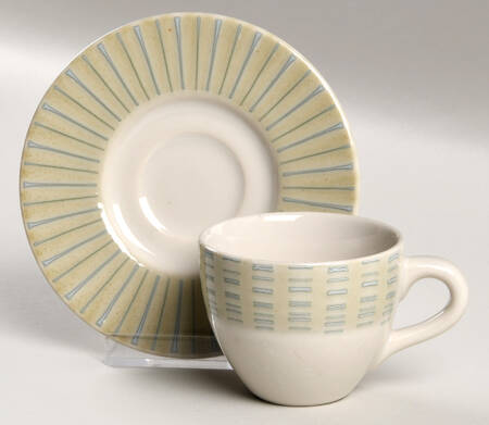 Moss Green Demitasse Cup & Saucer Set