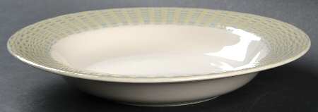 Moss Green Large Rim Soup Bowl