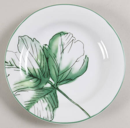 Abstract Floral Salad Plate