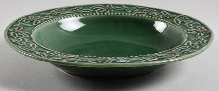 Holly & Berries Rim Soup Bowl