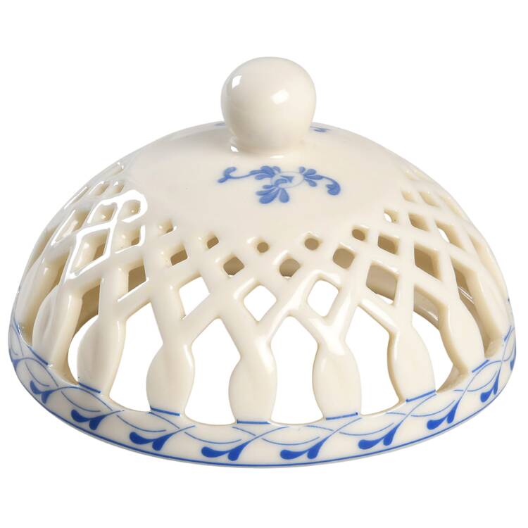 Rose Brocade Lid for Pierced Potpourri Jar