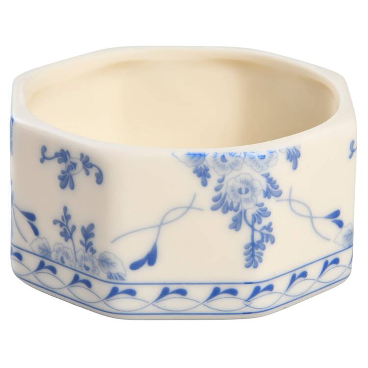 Rose Brocade Hexagonal Box No Lid