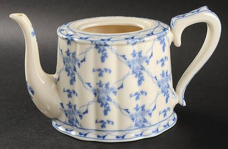 Rose Brocade Teapot No Lid